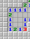 Eksempel 1 for 1-2-1-mønsteret, umarkert