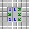 Eksempel 2 for 1-2-1-mønsteret, umarkert