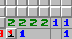 Eksempel 2 for 1-2-2-1-mønsteret, umarkert