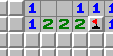 Eksempel 3 for 1-2-2-1-mønsteret, umarkert